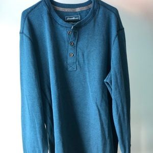 Eddie Bauer, mini waffle thermal shirt.
